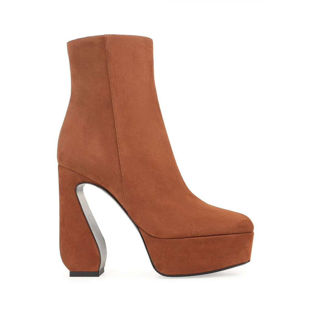 【Sergio Rossi】Virginia Bootie HH045 Scamosciato SI ROSSI Bootie Brown – Sergio Rossi