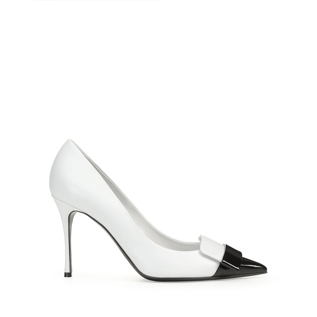 オケージョン★SS25新作★Sergio Rossi★sr1-Pumps Black/White オケージョン☆SS25新作☆Sergio Rossi☆sr1-Pumps Black/White