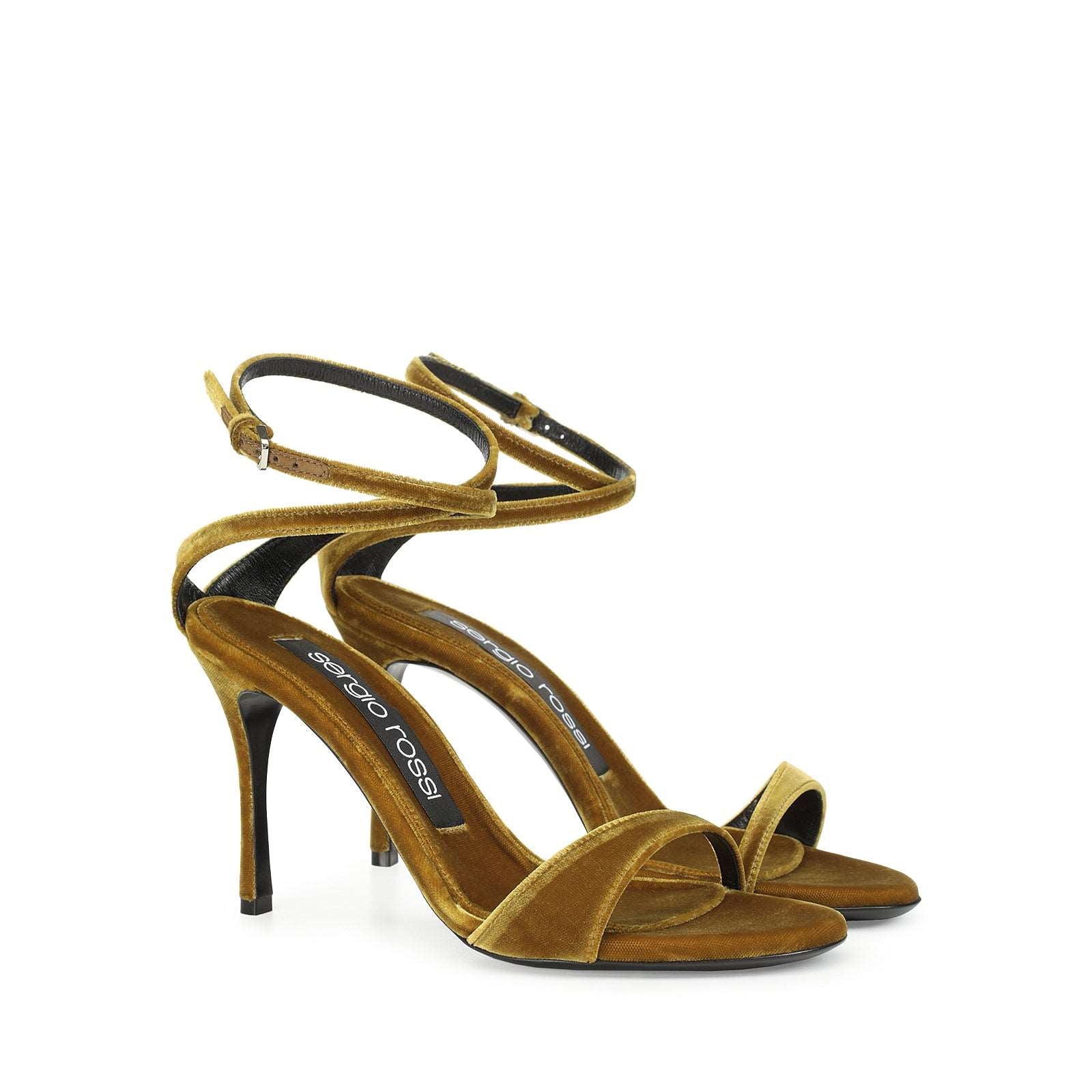 Godiva Sandal Heel|A92930Mtez16 Chartreuse
