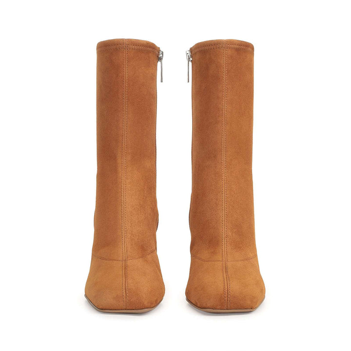 Si Rossi Bootie in tan suede (back)