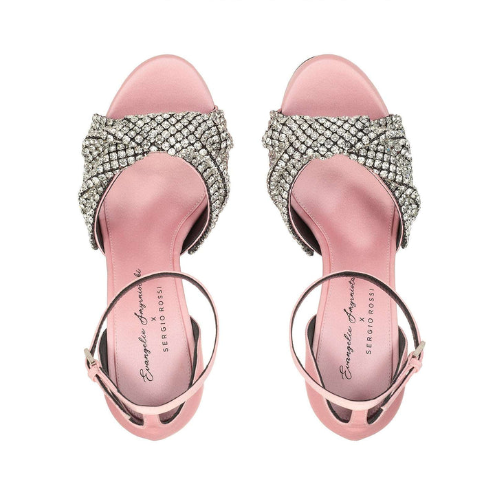 Evangelie Sandal Heel|B01230MFI625 Pale Pink