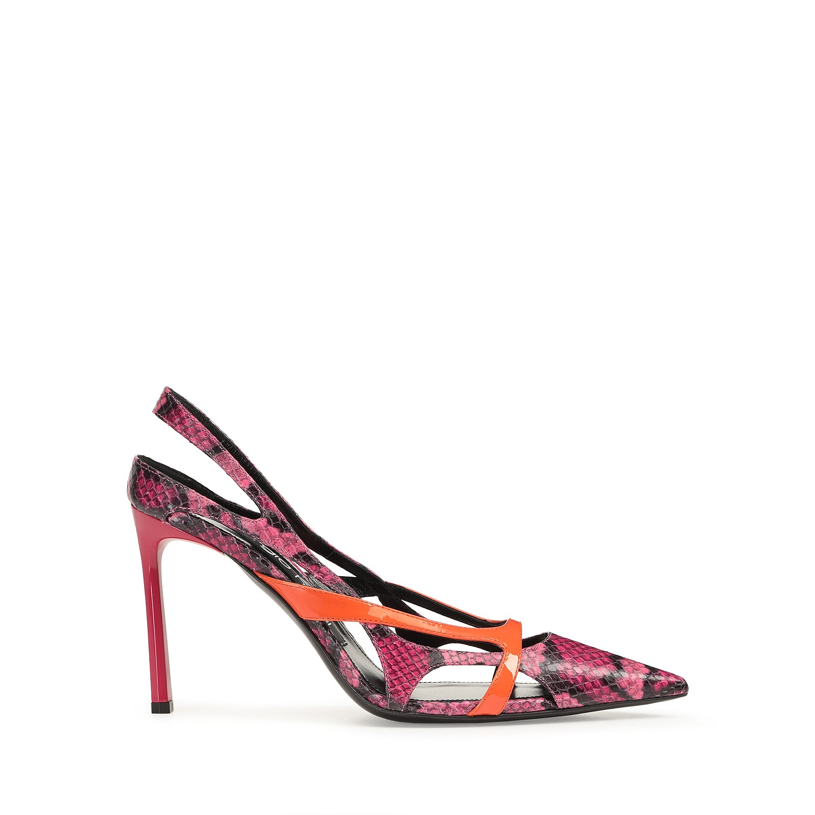 【Sergio Rossi】Sr Aracne Slingback Python sr Aracne Pump Pink – Sergio Rossi