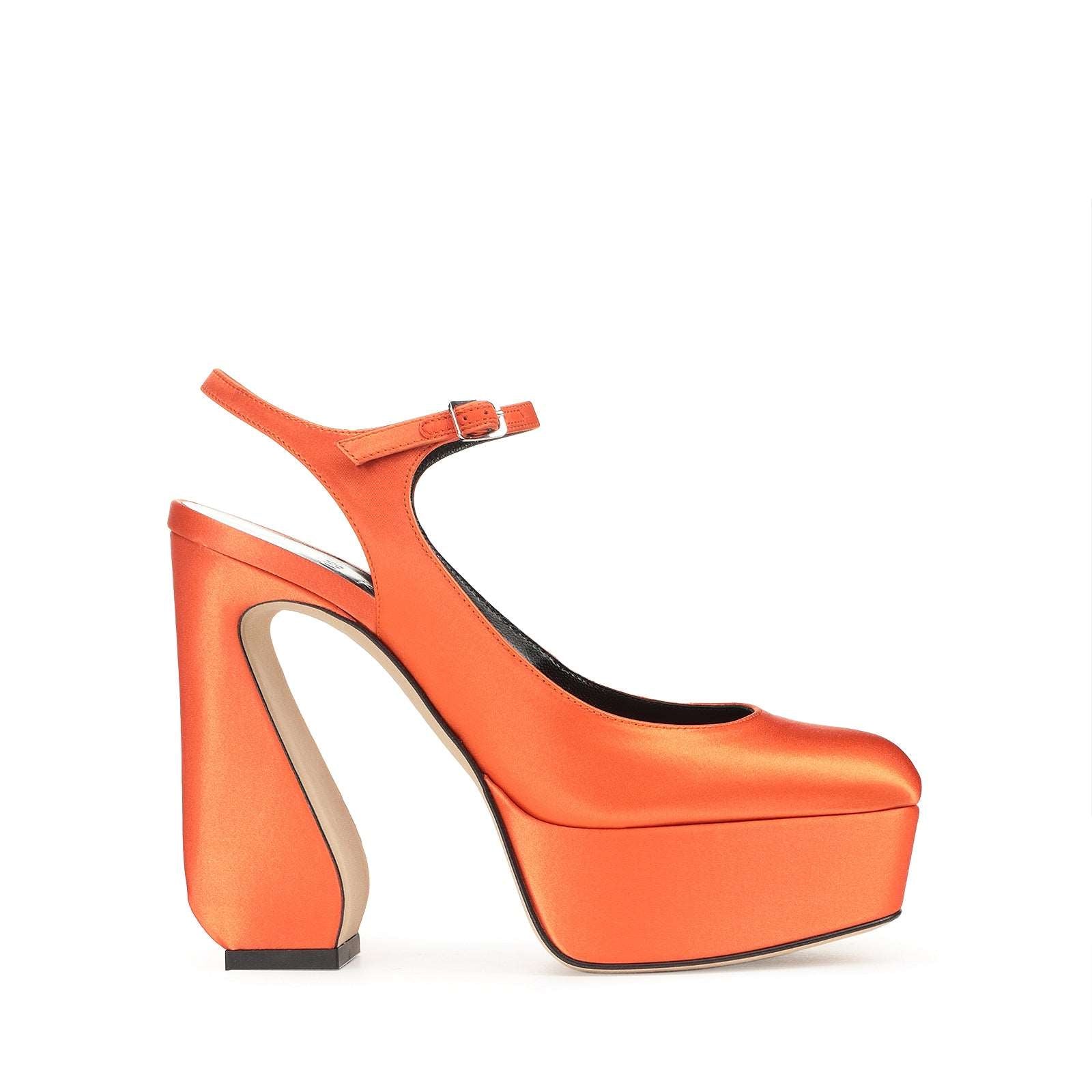 SI ROSSI Slingback Platform Orange