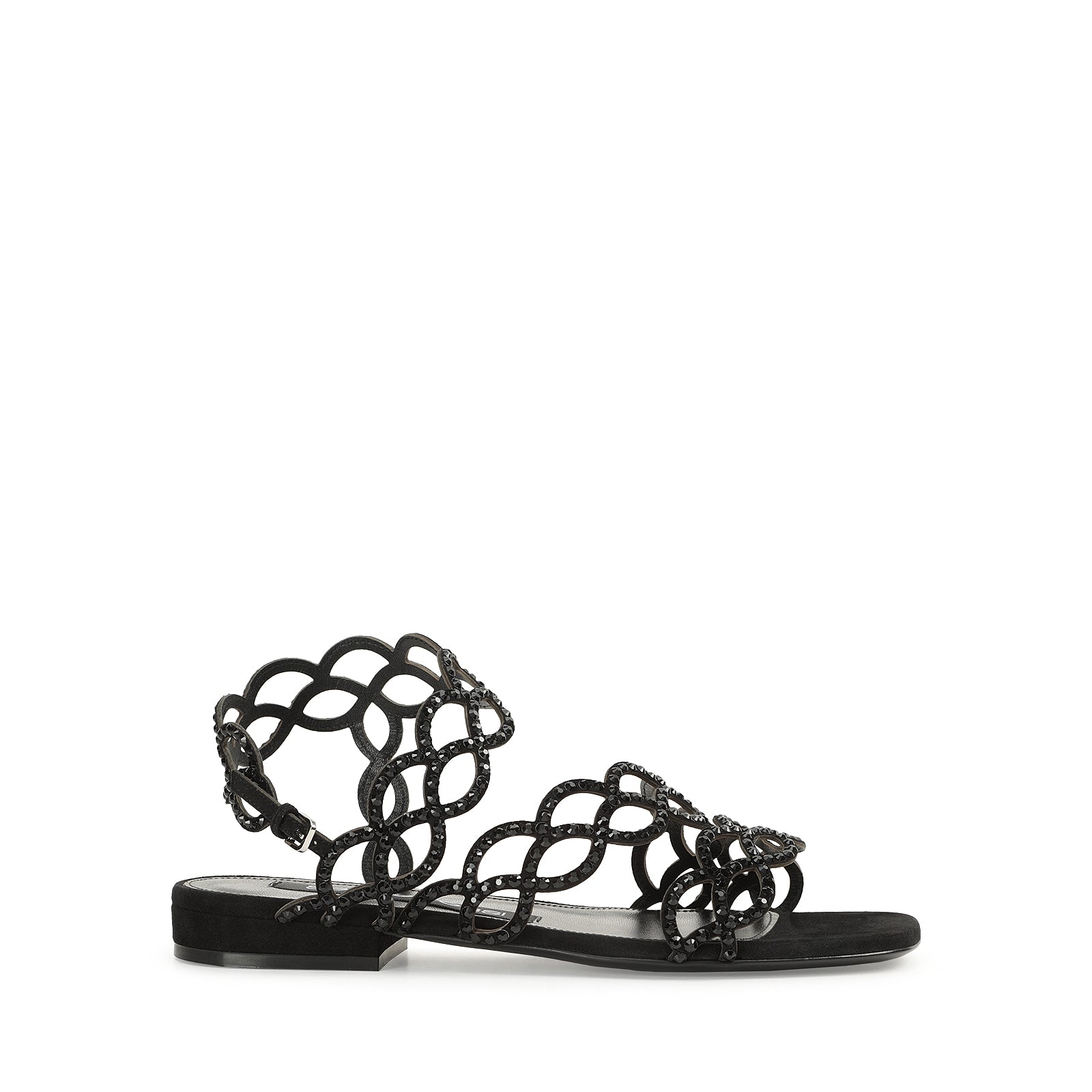 【関税送料込】sale★Sergio Rossi SR MERMAID - SANDALS NERO sr Mermaid Sandal Flat Nero – Sergio Rossi