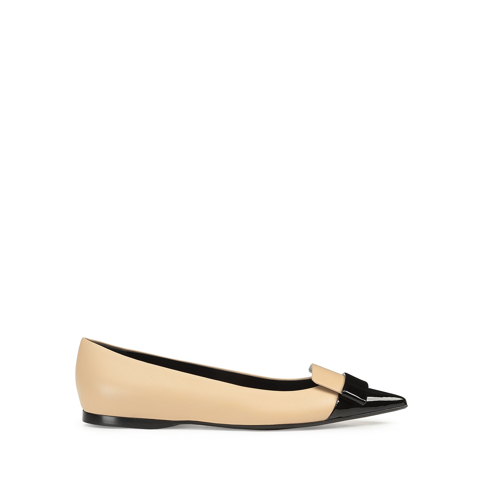 バレエシューズ SERGIO ROSSI SR1 BALLERINAS IN PATENT LEATHER sr1 Ballerina Neutral – Sergio Rossi