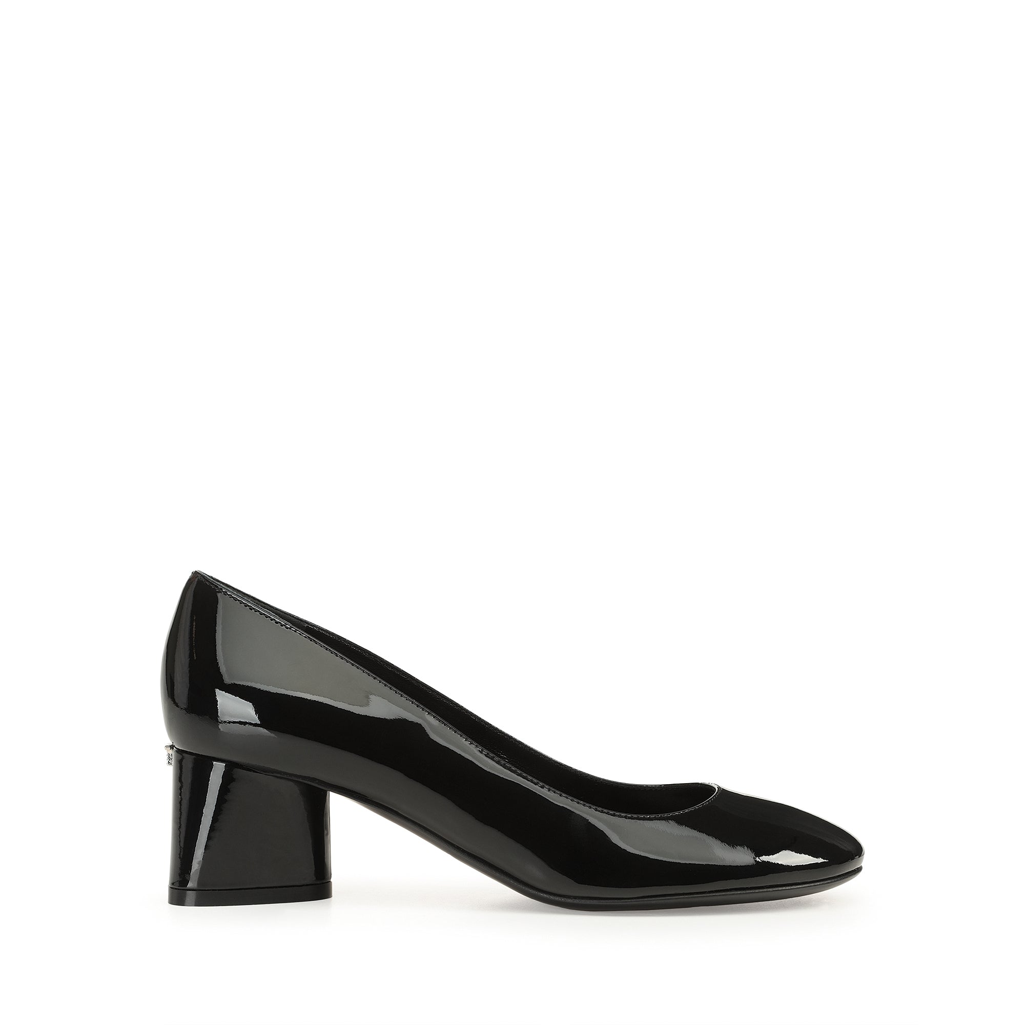 エレガント☆SS25新作【Sergio Rossi】sr Sea Scale-Pumps Chalk Pumps Black Mid heel: 50mm, sr Sea Scale - Pumps Black