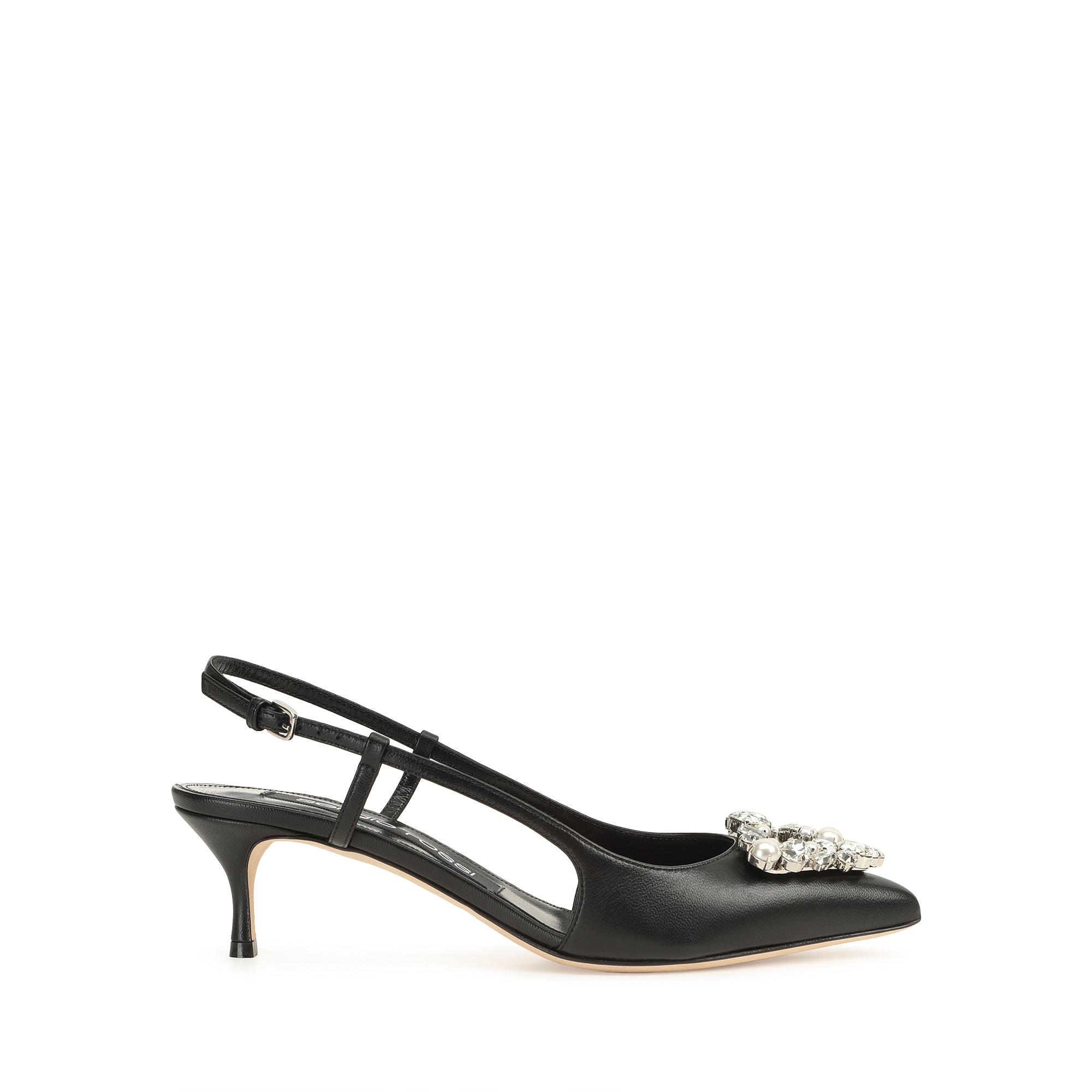 【直営店】Sergio Rossi sr Godiva Precious Slingbacks sr Godiva Precious Slingback Black – Sergio Rossi