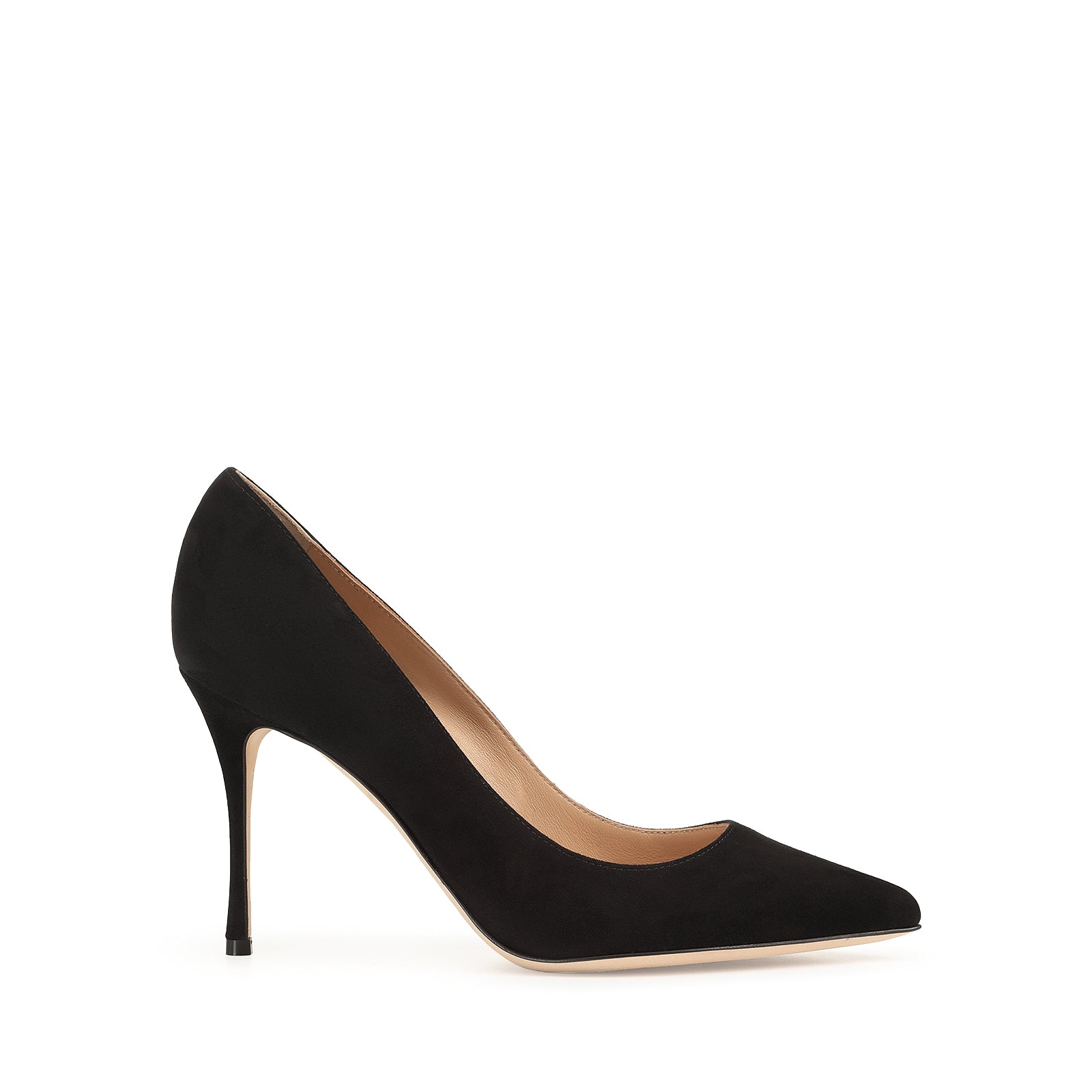 URBAN S – BLACK Suede Mid-Heeled Shoes | miMaO ®