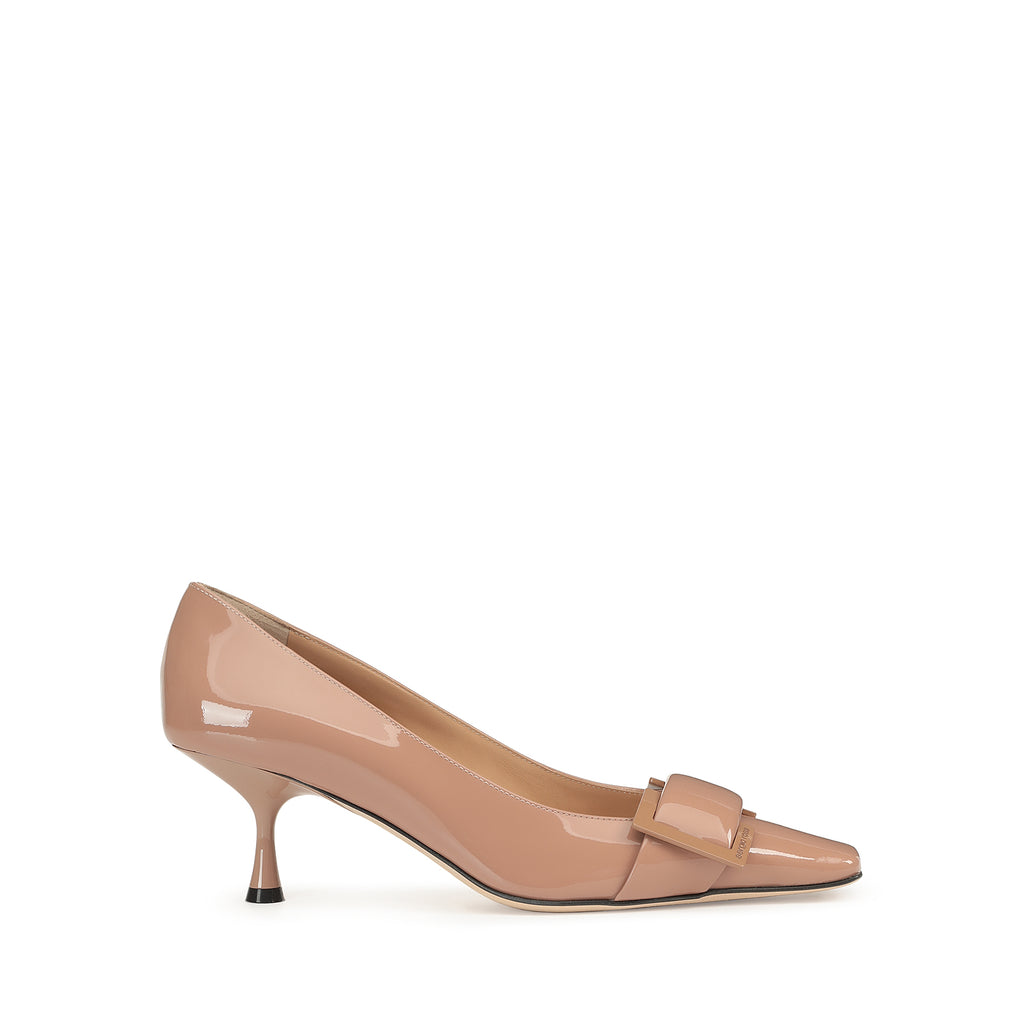 ☆Sergio Rossi☆セール!Pump Secret 50 mm nappa bright skin Pumps Black Low heel: 50mm, Secret - Pumps Black | Sergio Rossi